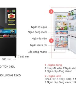 Tủ Lạnh Panasonic Inverter 380 Lít NR-BX421XGKV - 23