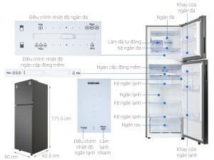 Tủ lạnh Samsung Inverter 305 lít RT31CG5424B1SV - 23