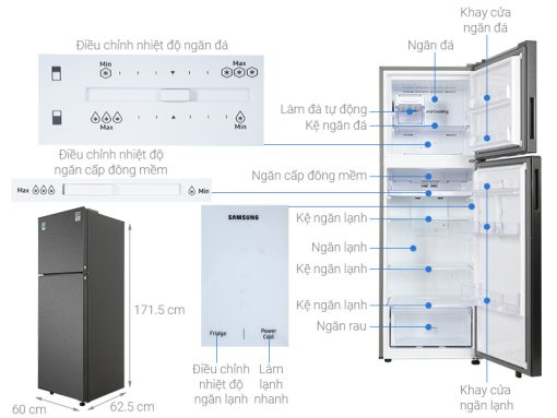 Tủ lạnh Samsung Inverter 305 lít RT31CG5424B1SV - 3