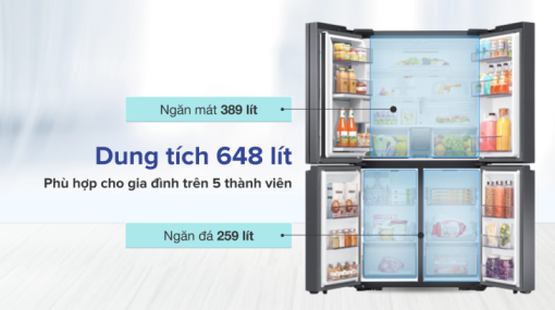 Tủ lạnh Samsung Inverter 648 lít RF59C766FB1/SV - 11