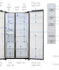 Tủ lạnh Samsung Inverter 655 lít RS62R5001B4/SV - 20 Tủ lạnh Samsung Inverter 655 lít RS62R5001B4/SV - 19