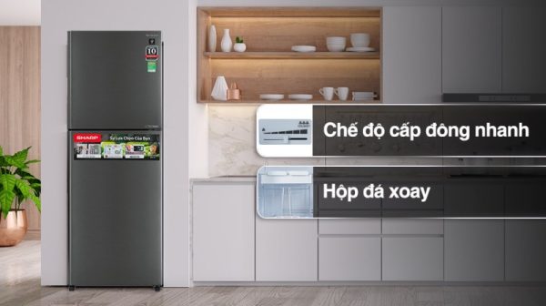 Tủ lạnh Sharp Inverter 360 lít SJ-XP382AE-DS - 5