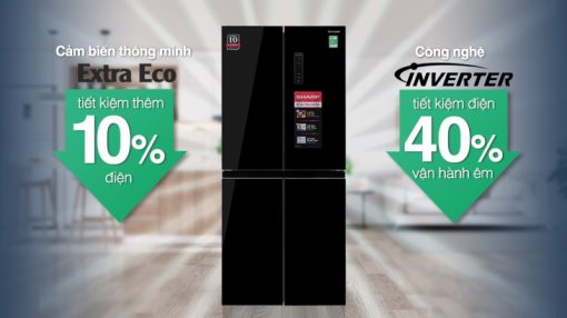 Tủ Lạnh Sharp Inverter 362 Lít SJ-FX420VG-BK - 17