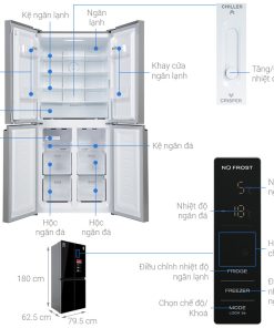 Tủ Lạnh Sharp Inverter 362 Lít SJ-FX420VG-BK - 24 Tủ Lạnh Sharp Inverter 362 Lít SJ-FX420VG-BK - 23