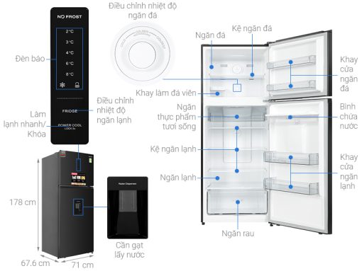 Tủ lạnh Sharp Inverter 417 lít SJ-X417WD-DG - 3