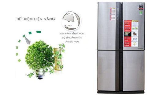 Tủ lạnh Sharp Inverter 678 lít SJ-FX680V-ST - 9