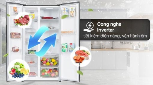 Tủ lạnh Sharp Inverter 442 Lít SJ-SBX440V-DS - 5