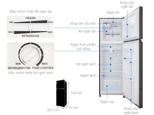 Tủ lạnh Toshiba Inverter 253 lít GR-B31VU SK - 23