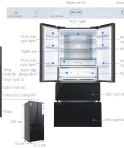 Tủ lạnh Toshiba Inverter 515 lít GR-RF669WI-PGV(A9)-BG - 23