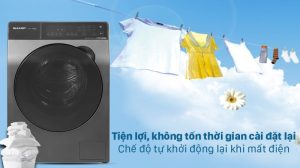 Máy giặt Sharp Inverter 12.5 Kg ES-FK1252PV-S - 35