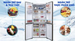 Tủ lạnh Aqua Inverter 456 lít AQR-IG525AM GB - 35