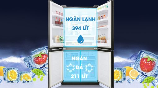 Tủ lạnh Sharp Inverter 678 lít SJ-FX688VG-BK - 19