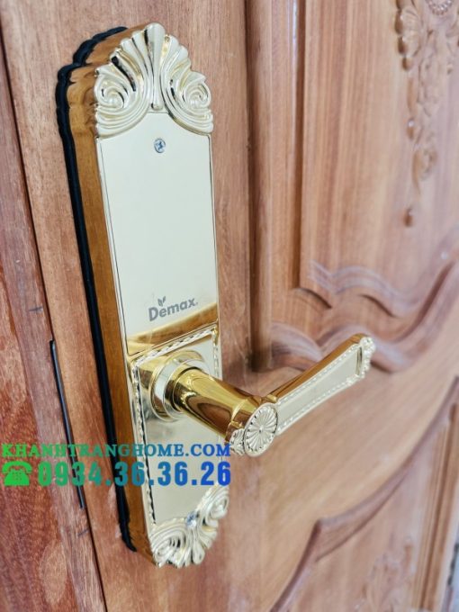 Khóa cửa vân tay DEMAX SL280 BRASS 24K tiêu chuẩn Đức - 7