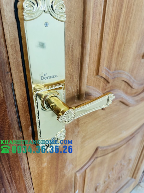KHÓA CỬA VÂN TAY DEMAX SL280 BRASS 24K - 16