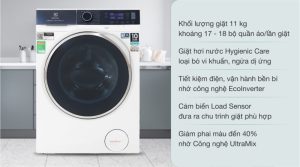 Máy giặt Electrolux Inverter 11 kg EWF1142Q7WB - 21