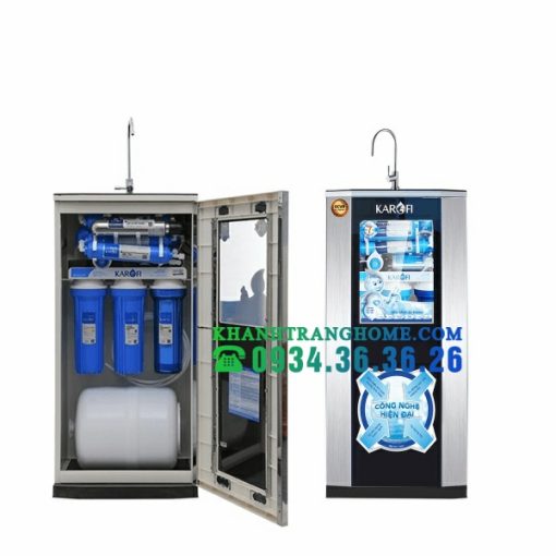 MÁY LỌC NƯỚC KAROFI KSI90 9 LÕI VỚI TỦ IQ CAO CẤP