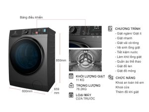 Máy giặt Electrolux Inverter 11 kg EWF1142R7SB - 17