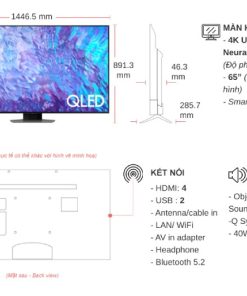 Smart Tivi Samsung QLED 4K 65 inch 65Q80CA - 23