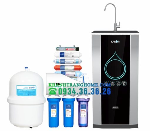 MÁY LỌC NƯỚC KAROFI IRO 2.0 9 CẤP K8IQ-2 TỦ IQ CAO CẤP CÓ ĐÈN UV