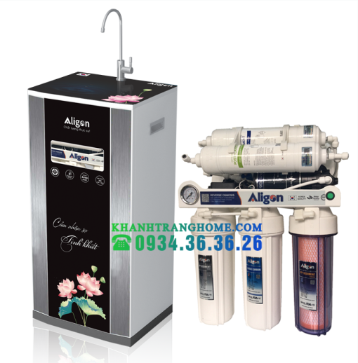 MÁY LỌC NƯỚC RO ALIGON A60-3C TỦ KÍNH CƯỜNG LỰC