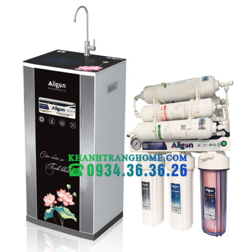 MÁY LỌC NƯỚC RO ALIGON A80-3C TỦ KÍNH