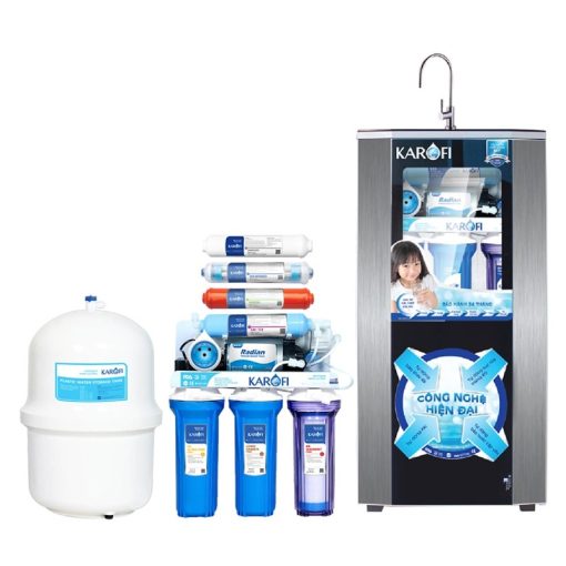 MÁY LỌC NƯỚC RO KAROFI KSI80 8 LÕI CÓ TỦ IQ CAO CẤP