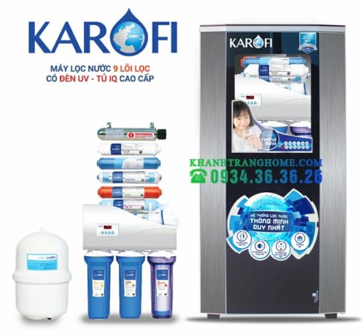 MÁY LỌC NƯỚC KAROFI IRO 1.1 9 CẤP K9I-1 ĐÈN UV (10 CẤP)