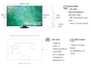 Smart tivi 4K Samsung Neo Qled 75 inch 75QN85CA - 25