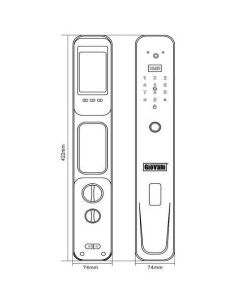 KHÓA THÔNG MINH GIOVANI GSL-231B - 12 KHÓA THÔNG MINH GIOVANI GSL-231B - 11