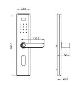 KHÓA CỬA THÔNG MINH GIOVANI GSL-630B - 6 KHÓA CỬA THÔNG MINH GIOVANI GSL-630B - 5