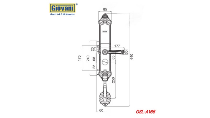 KHÓA BIỆT PHỦ SANG TRỌNG GIOVANI GSL-A165