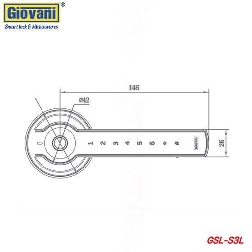 KHÓA CỬA GIOVANI GSL-S3 - 3