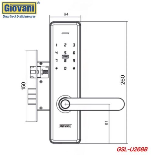 KHÓA THÔNG MINH GIOVANI GSL-U268B - 3
