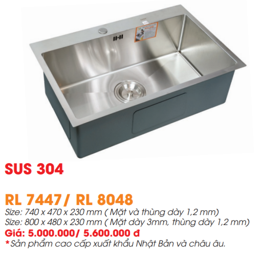 Chậu rửa chén Roland RL-RL 7447 - 3