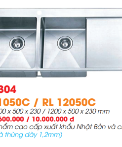 Chậu rửa chén Inox Roland RL-RL 12050C - 14 Chậu rửa chén Inox Roland RL-RL 12050C - 13