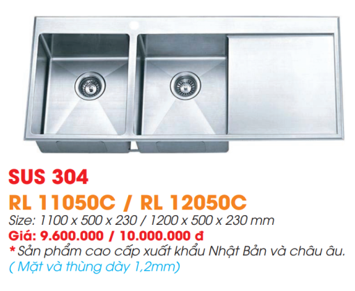 Chậu rửa chén Inox Roland RL-RL 11050C - 3