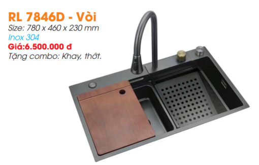 Chậu Rửa Chén ROLAND RL 7846D – Vòi - 3