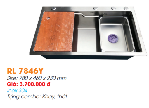 Chậu rửa chén Roland RL-RL 7846Y - 3