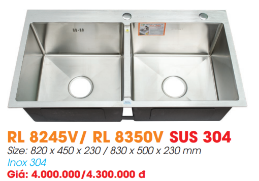 Chậu rửa chén Roland RL-RL 8245V - 3