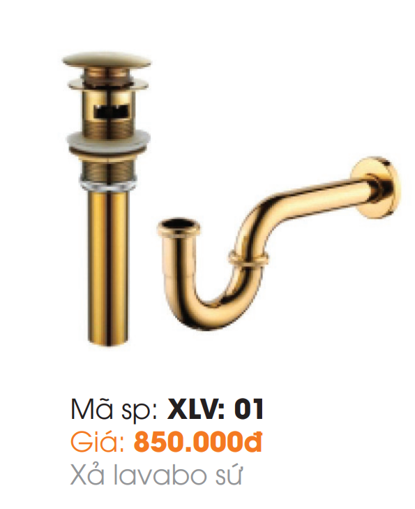 Bộ Xã Lavabo Sứ Đồng Xi Vàng  Roland RL-XLV 01