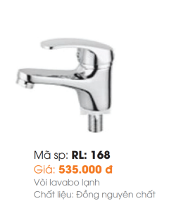 Vòi Lavabo Roland RL-168 - 8 Vòi Lavabo Roland RL-168 - 7