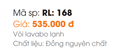 Vòi Lavabo Roland RL-168 - 5