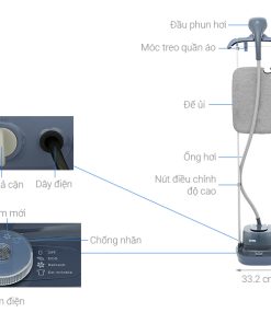 Bàn ủi hơi nước đứng Electrolux E5GS1-44MN 1800W - 13