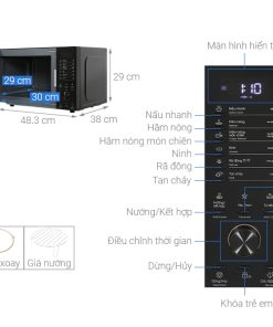 Lò Vi Sóng Kết Hợp Nướng Electrolux EMG23D22B - 16 Lò Vi Sóng Kết Hợp Nướng Electrolux EMG23D22B - 15