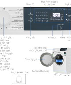 Máy giặt Electrolux Inverter 10 Kg EWF1024D3WB - 19