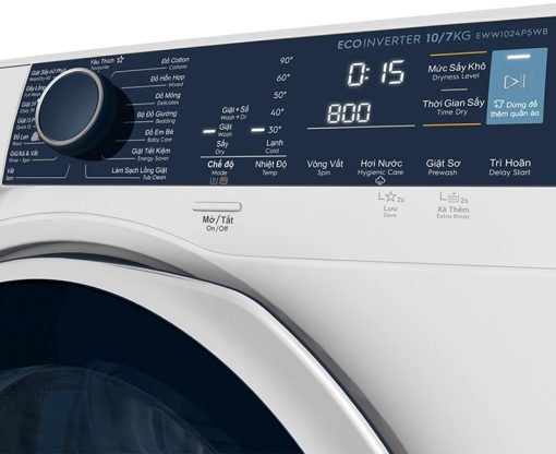 Máy Giặt Sấy Electrolux Inverter 10/7 Kg EWW1024P5WB - 17