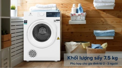 Máy Sấy Thông Hơi Electrolux 7.5 Kg EDV754H3WB - 15