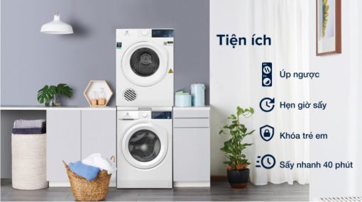Máy Sấy Thông Hơi Electrolux 7.5 Kg EDV754H3WB - 9