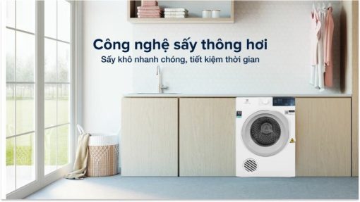 Máy Sấy Thông Hơi Electrolux 8.5 Kg EDV854J3WB - 17