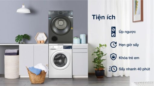 Máy Sấy Thông Hơi Electrolux 8.5 Kg EDV854N3SB - 7